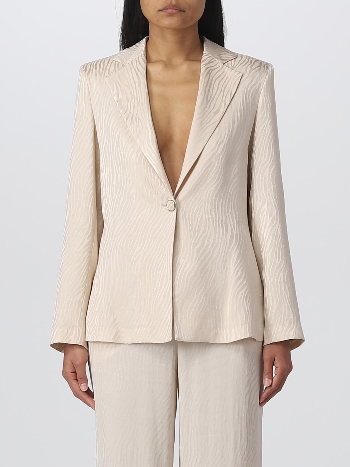 Simona Corsellini Blazer SIMONA CORSELLINI Woman colour Beige