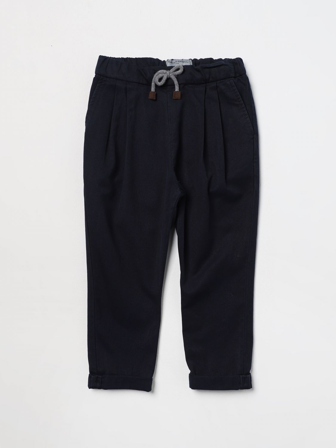 Brunello Cucinelli Trousers BRUNELLO CUCINELLI Kids colour Blue