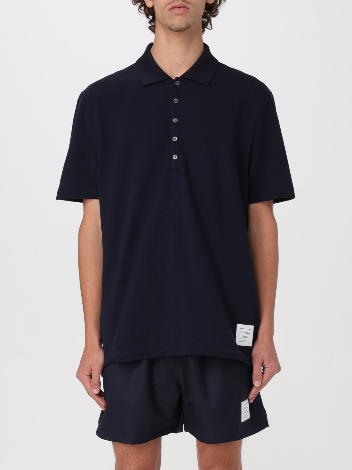 Thom Browne Polo Shirt THOM BROWNE Men color Blue