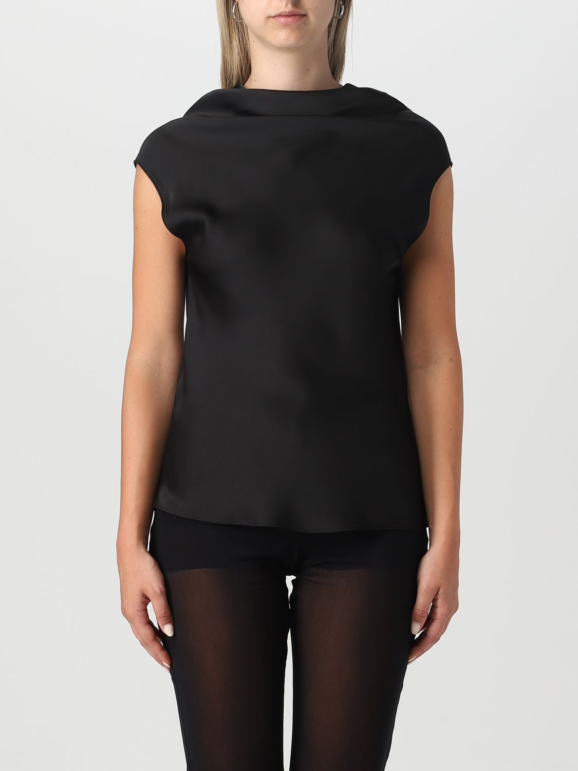 Philosophy Di Lorenzo Serafini Top PHILOSOPHY DI LORENZO SERAFINI Woman colour Black