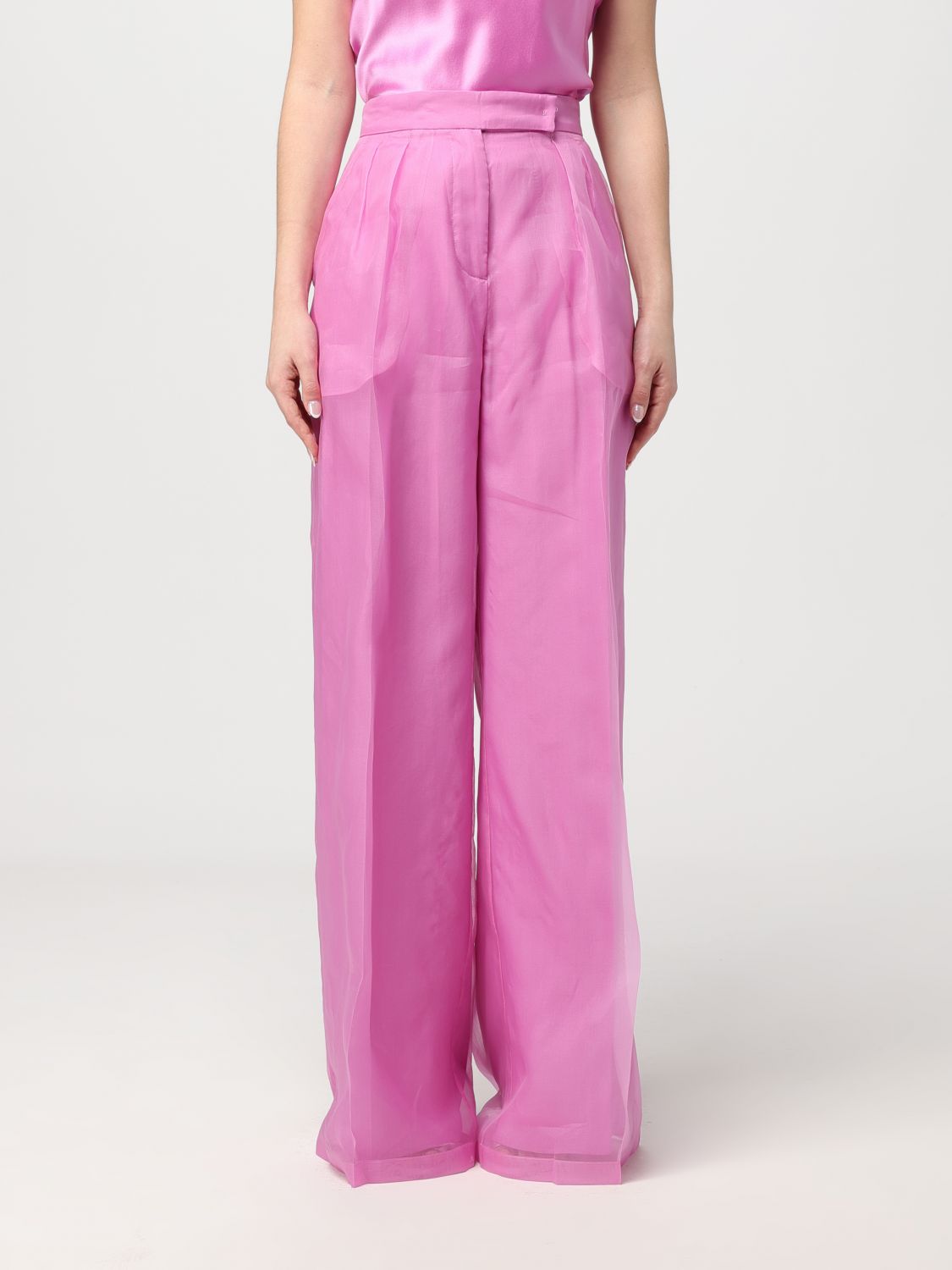 Max Mara Trousers MAX MARA Woman colour Pink