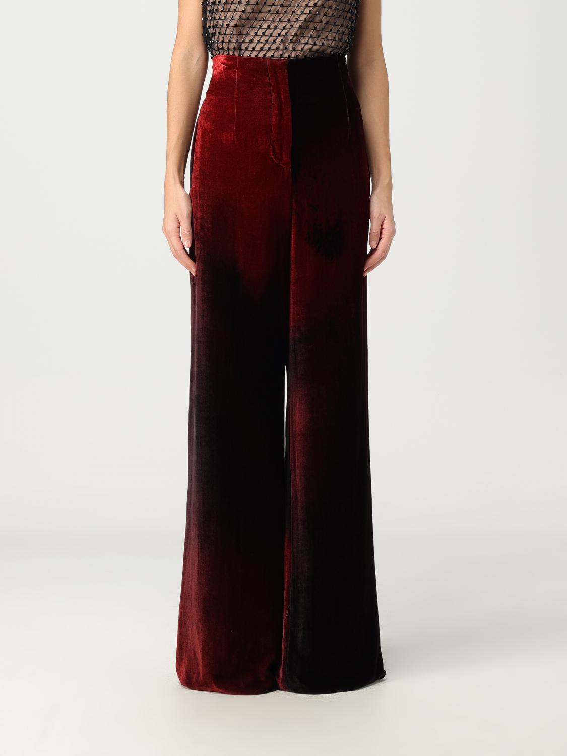 Alberta Ferretti Trousers ALBERTA FERRETTI Woman colour Red