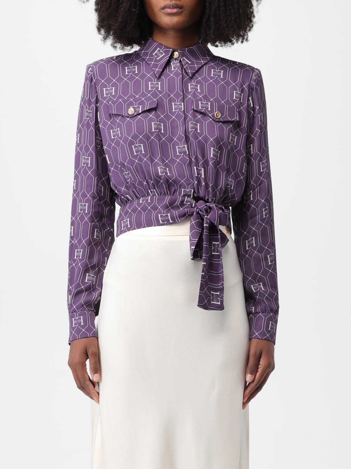 Elisabetta Franchi Shirt ELISABETTA FRANCHI Woman colour Plum