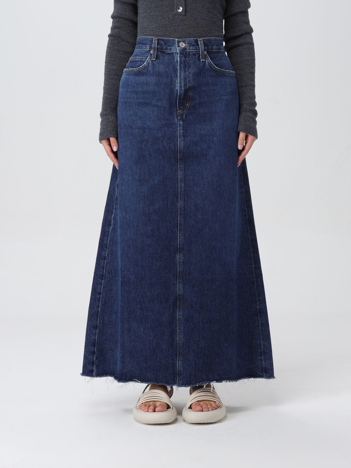 AGOLDE Skirt AGOLDE Woman colour Denim