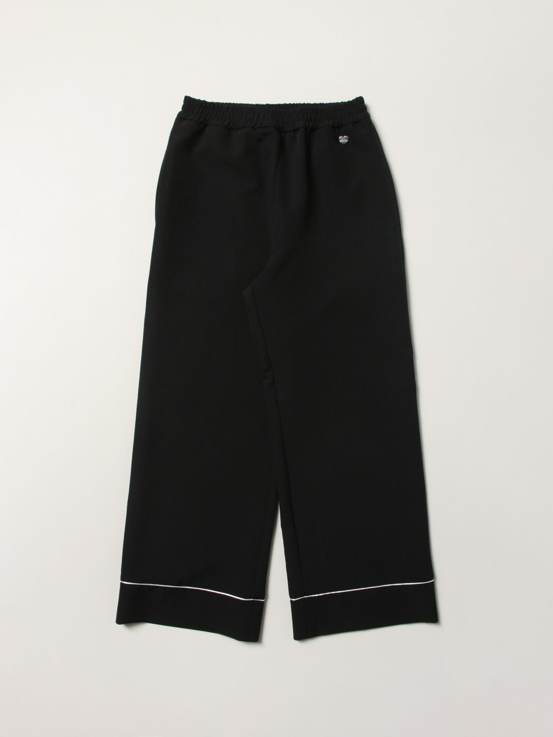 Monnalisa Monnalisa wide trousers with mini logo