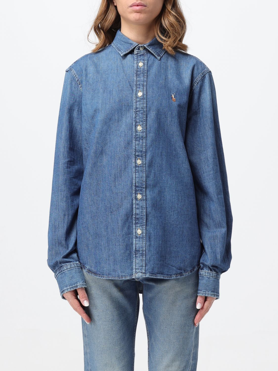 Polo Ralph Lauren Shirt POLO RALPH LAUREN Woman colour Denim