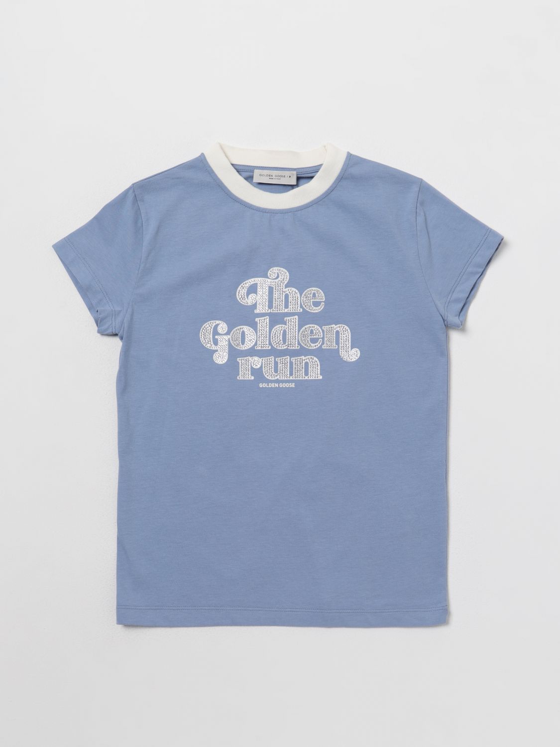 Golden Goose T-Shirt GOLDEN GOOSE Kids colour Gnawed Blue