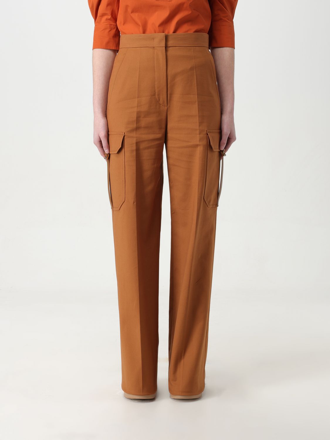 Max Mara Trousers MAX MARA Woman colour Leather