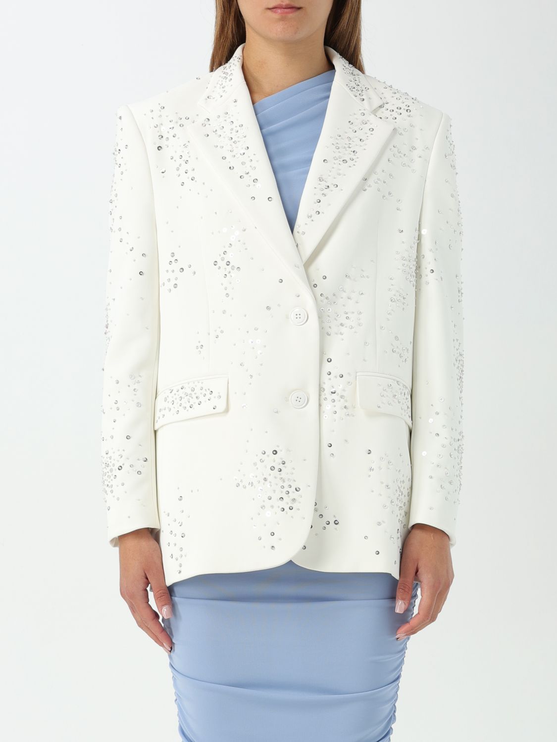 Elisabetta Franchi Blazer ELISABETTA FRANCHI Woman color White