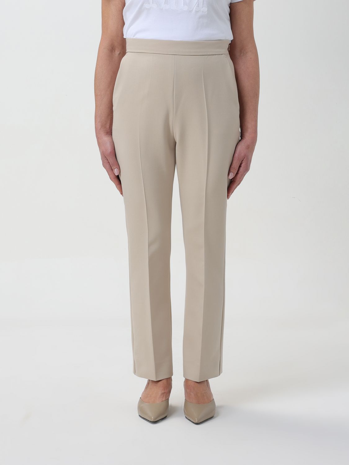 Max Mara Trousers MAX MARA Woman colour Beige