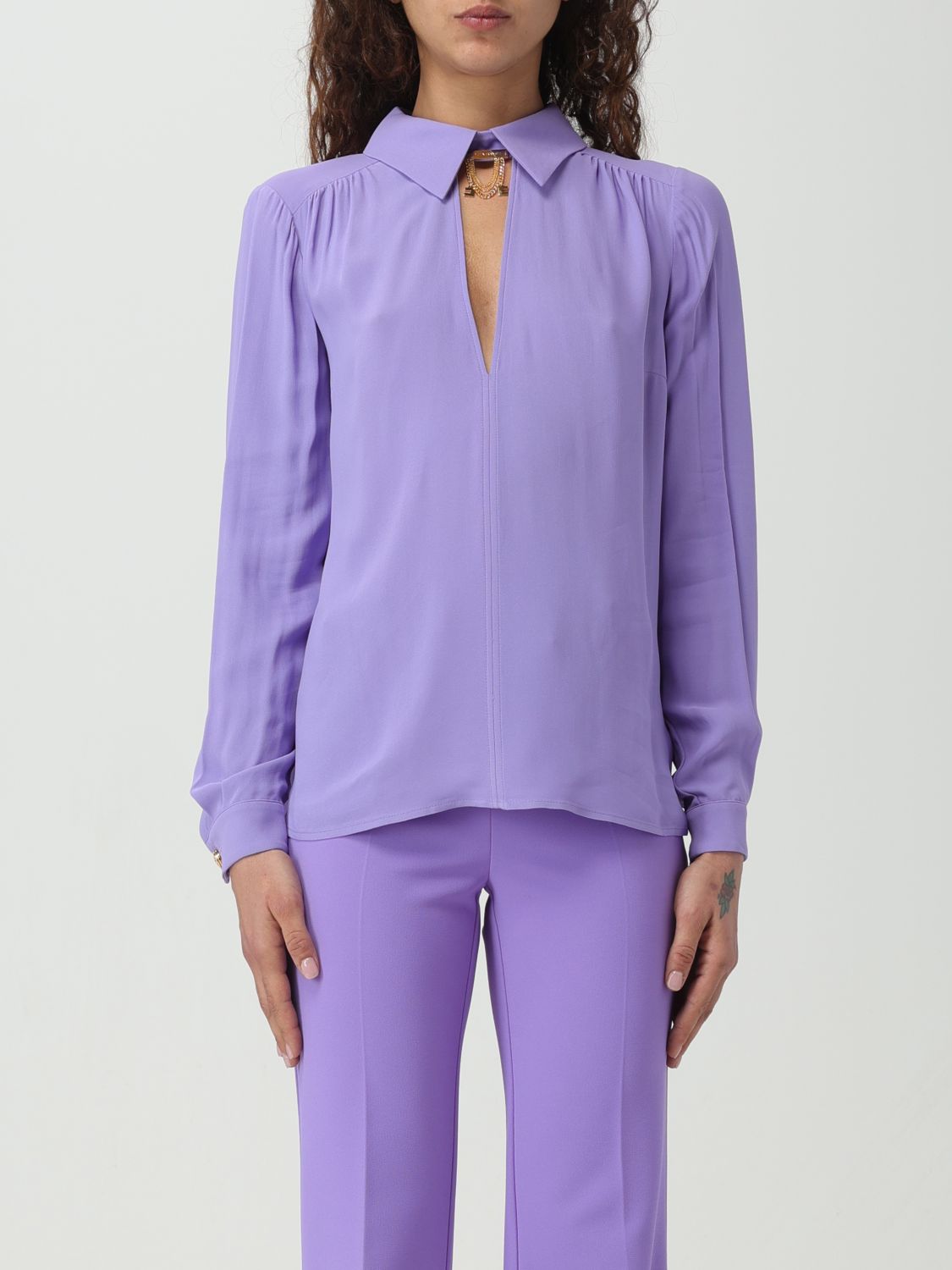 Elisabetta Franchi Shirt ELISABETTA FRANCHI Woman colour Violet