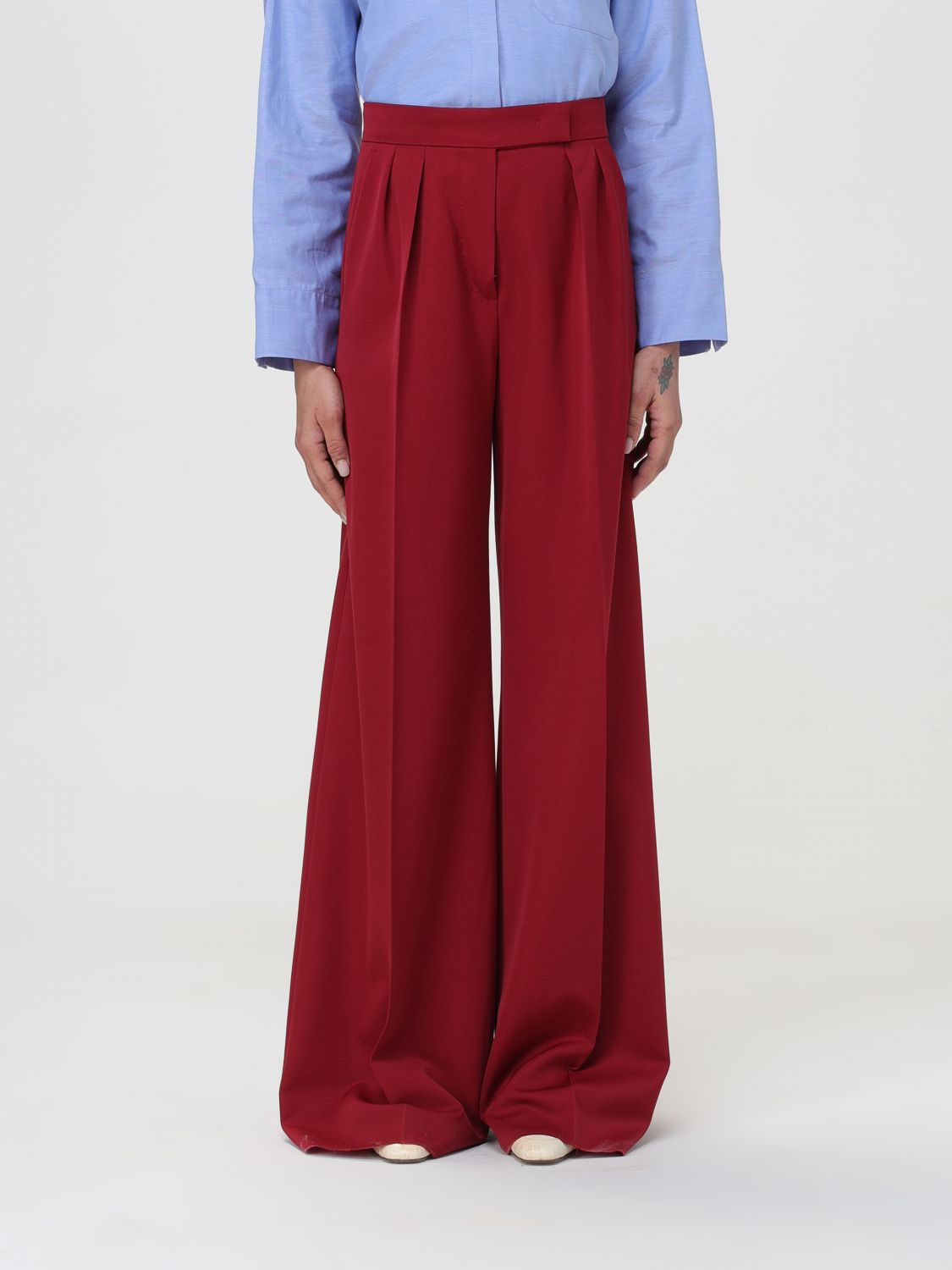 Max Mara Trousers MAX MARA Woman colour Red