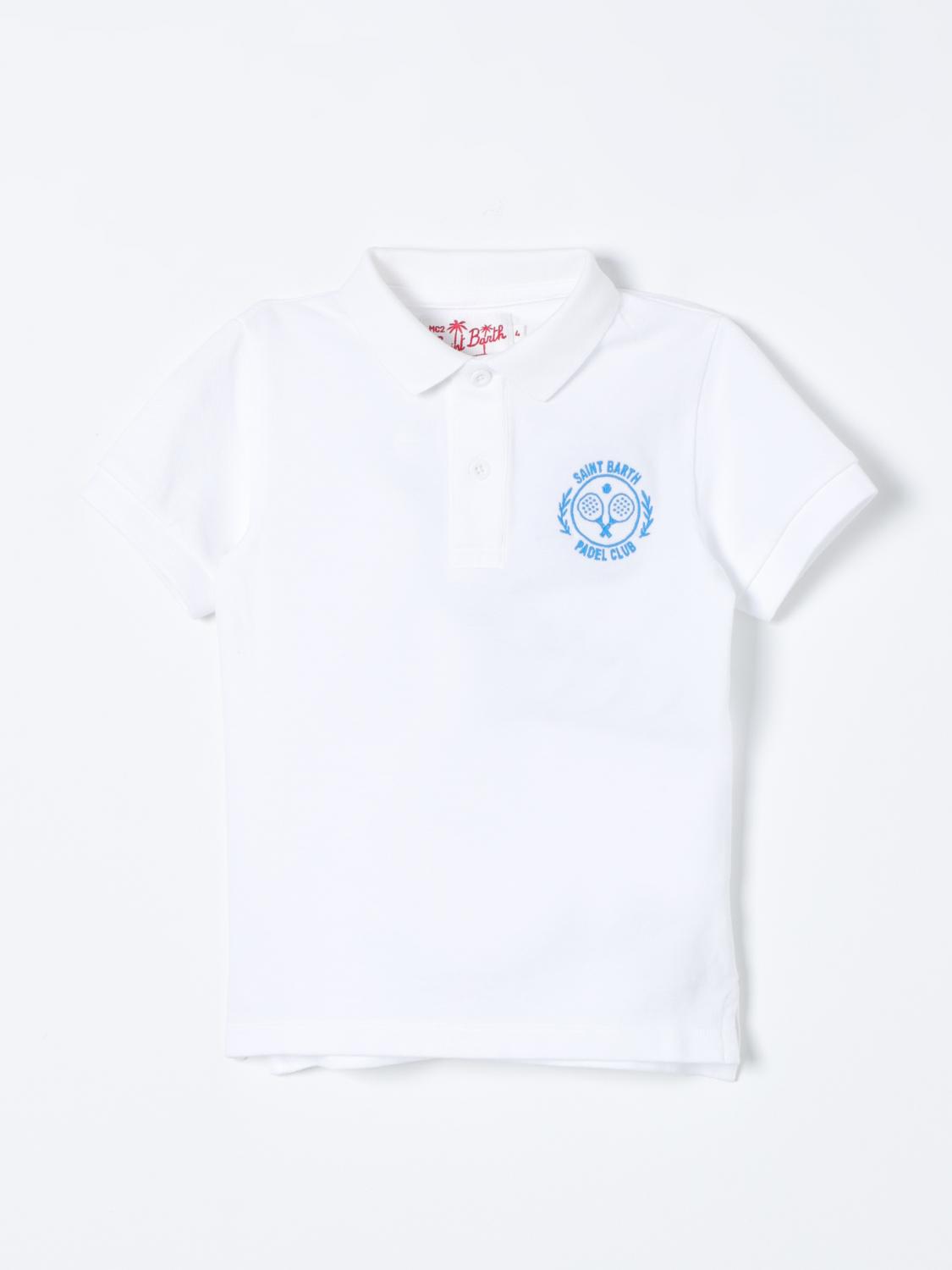 Mc2 Saint Barth Polo Shirt MC2 SAINT BARTH Kids color White