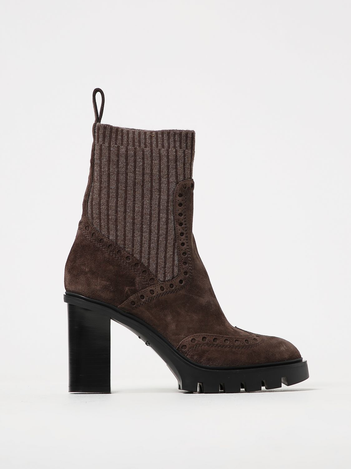 Santoni Flat Ankle Boots SANTONI Woman colour Brown