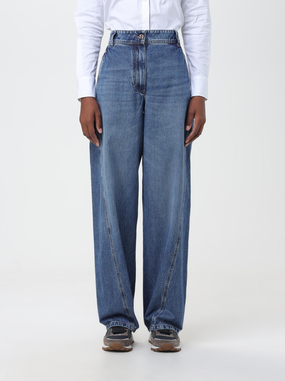 Brunello Cucinelli Jeans BRUNELLO CUCINELLI Woman colour Denim