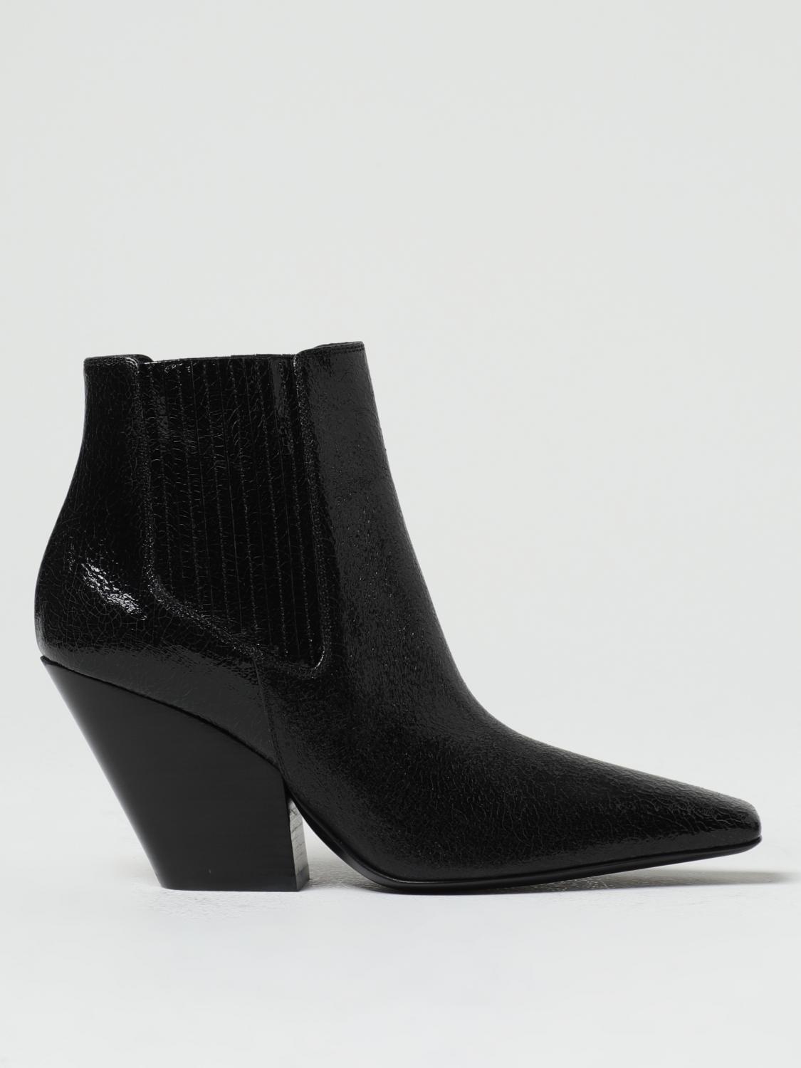 Casadei Flat Ankle Boots CASADEI Woman colour Black