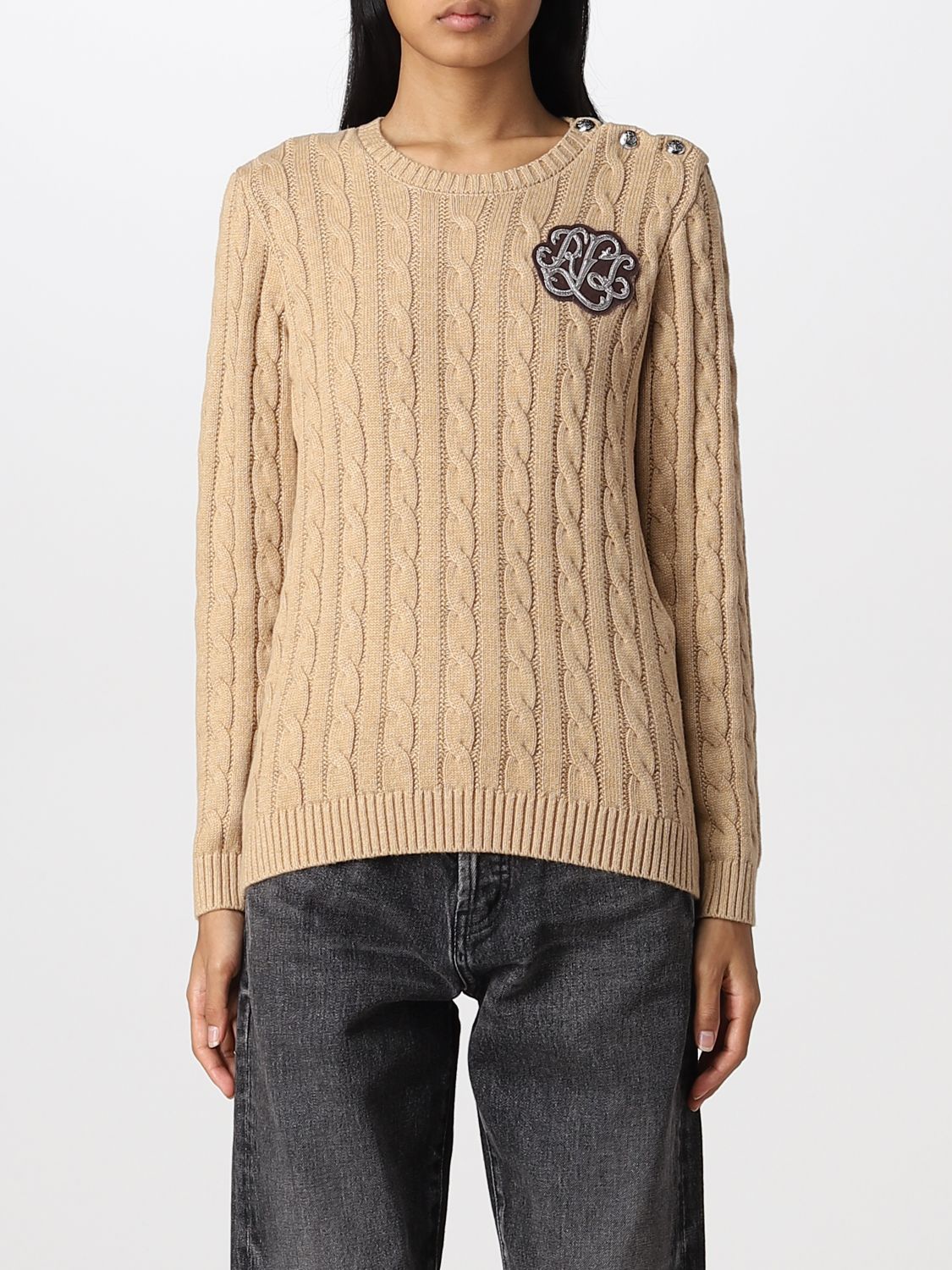 Lauren Ralph Lauren Jumper LAUREN RALPH LAUREN Woman colour Camel