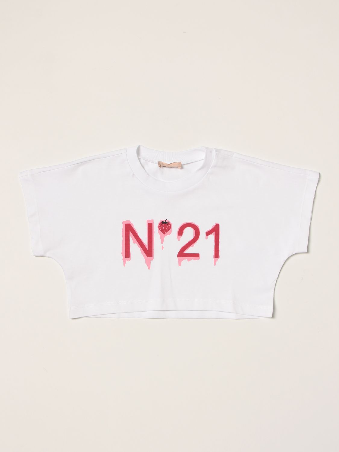 N° 21 Cropped T-shirt N ° 21 with logo