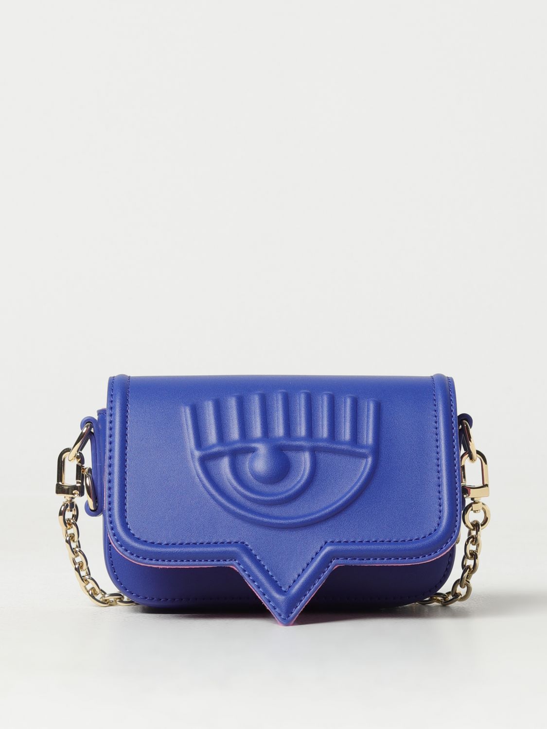 CHIARA FERRAGNI Mini Bag CHIARA FERRAGNI Woman colour Gnawed Blue