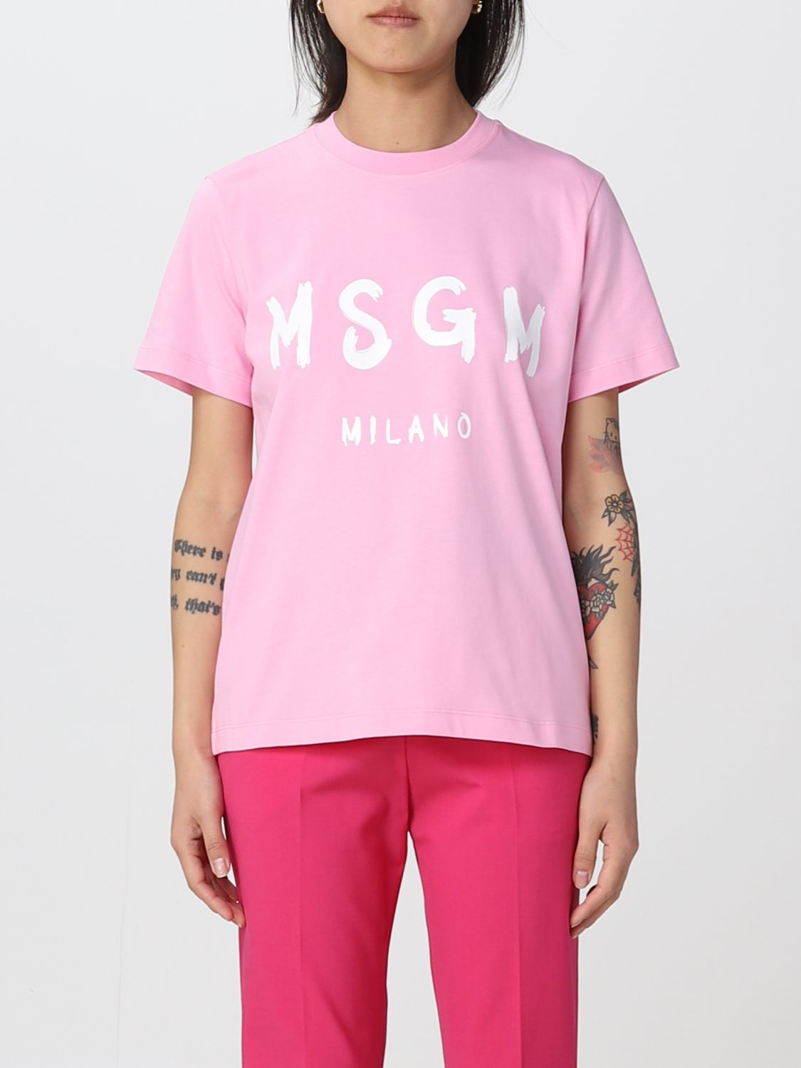 Msgm T-Shirt MSGM Woman colour Pink