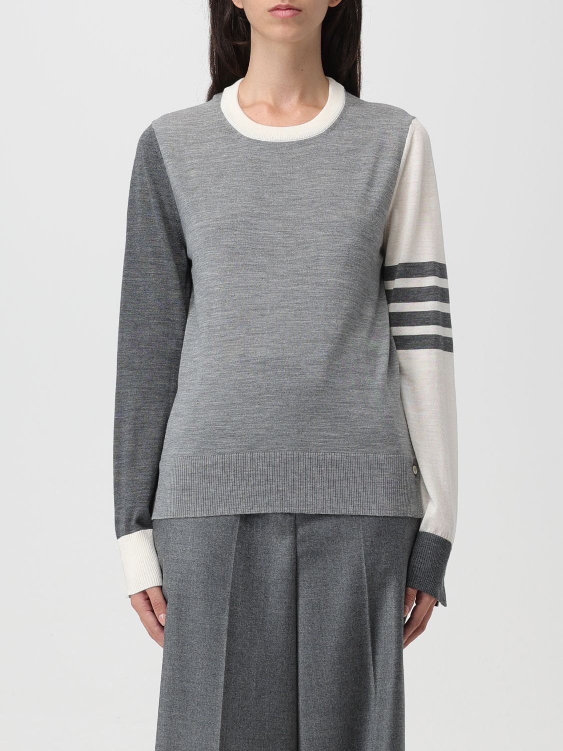 Thom Browne Jumper THOM BROWNE Woman colour Grey