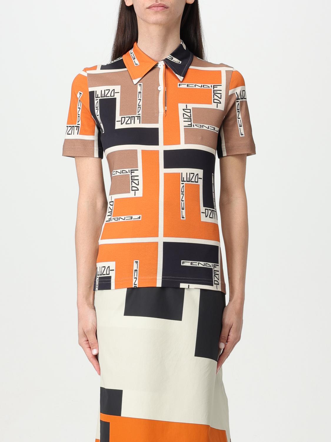 FENDI T-Shirt FENDI Woman colour Orange