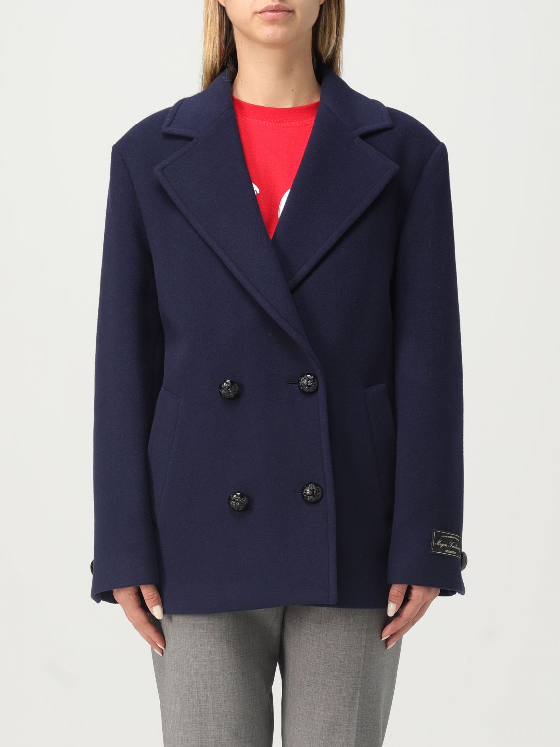 Msgm Coat MSGM Woman colour Blue