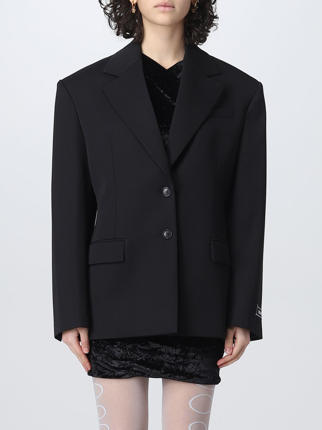 Versace Blazer VERSACE Woman colour Black