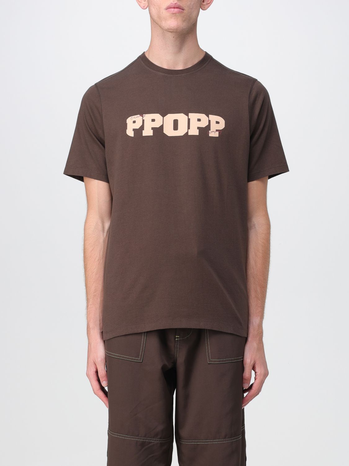 Pop Trading Company T-Shirt POP TRADING COMPANY Men colour Brown