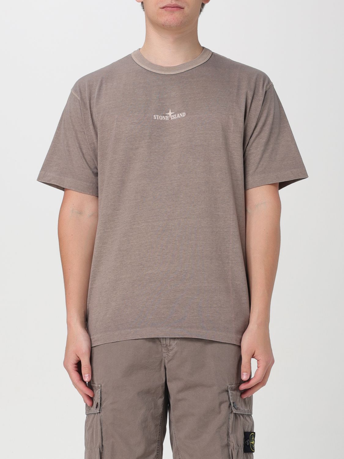 Stone Island T-Shirt STONE ISLAND Men colour Silver