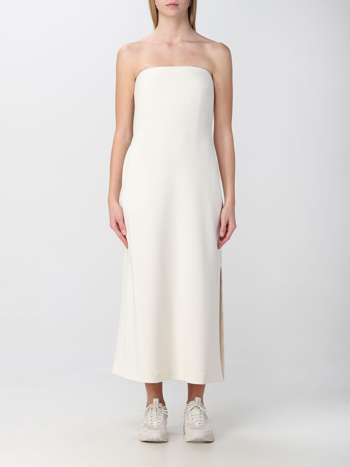 Theory Dress THEORY Woman colour Ivory