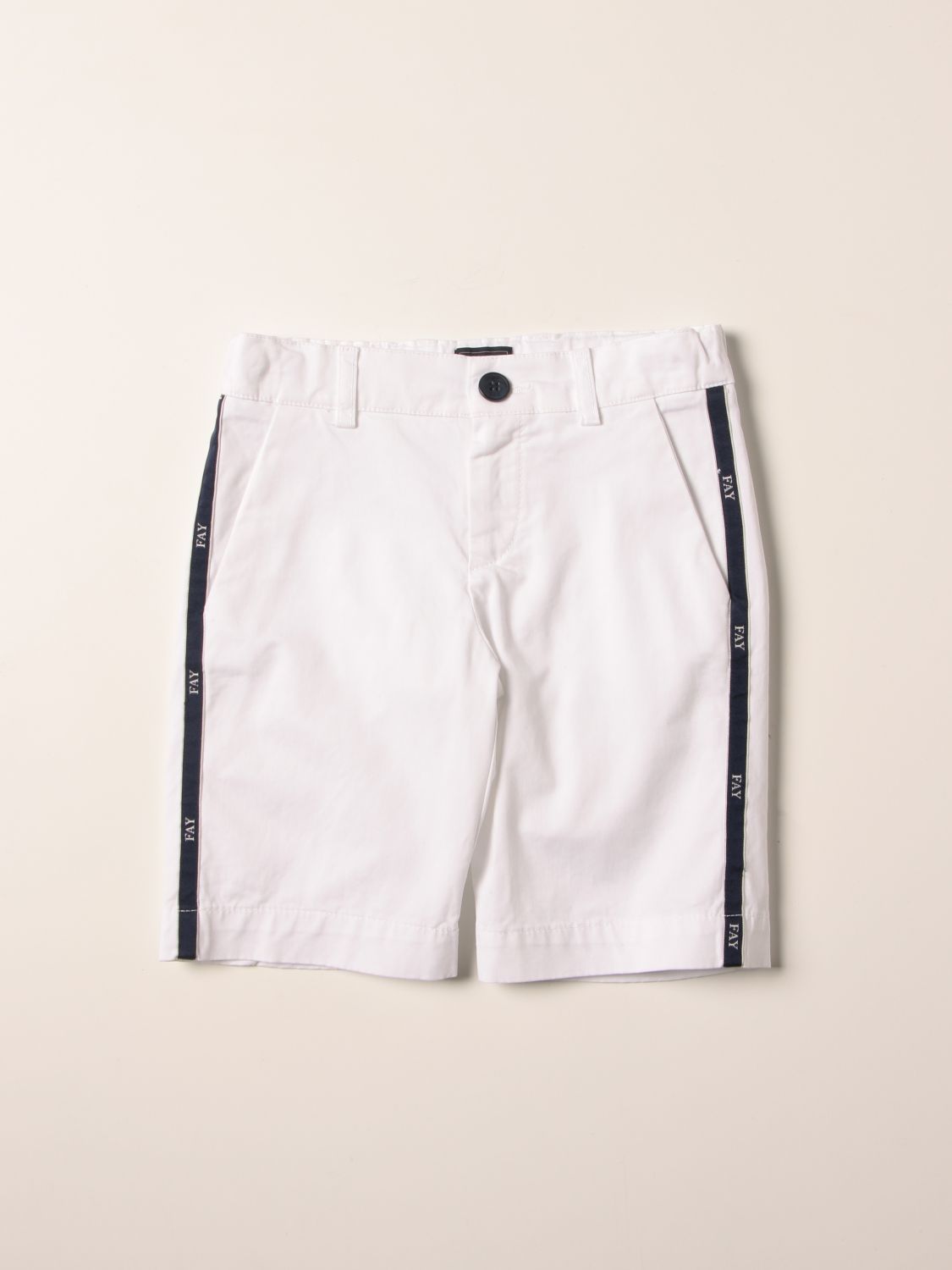 Fay Fay shorts in cotton with logoed bands