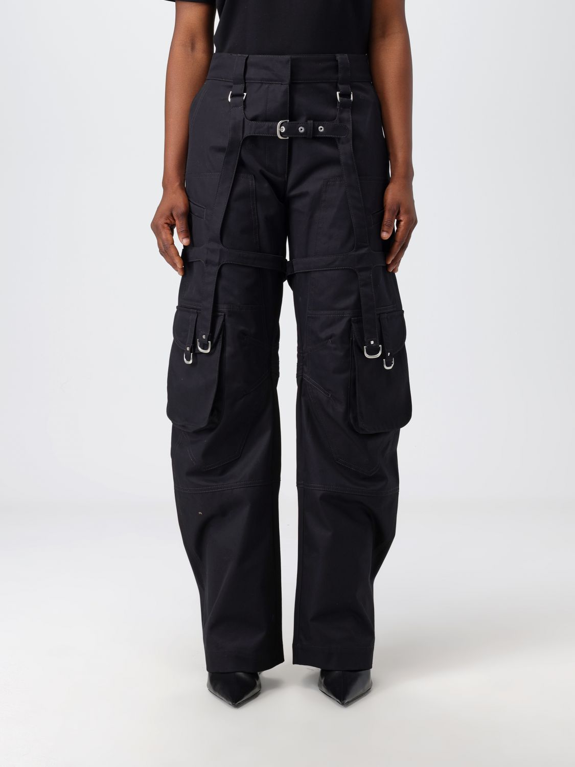 OFF-WHITE Trousers OFF-WHITE Woman colour Black