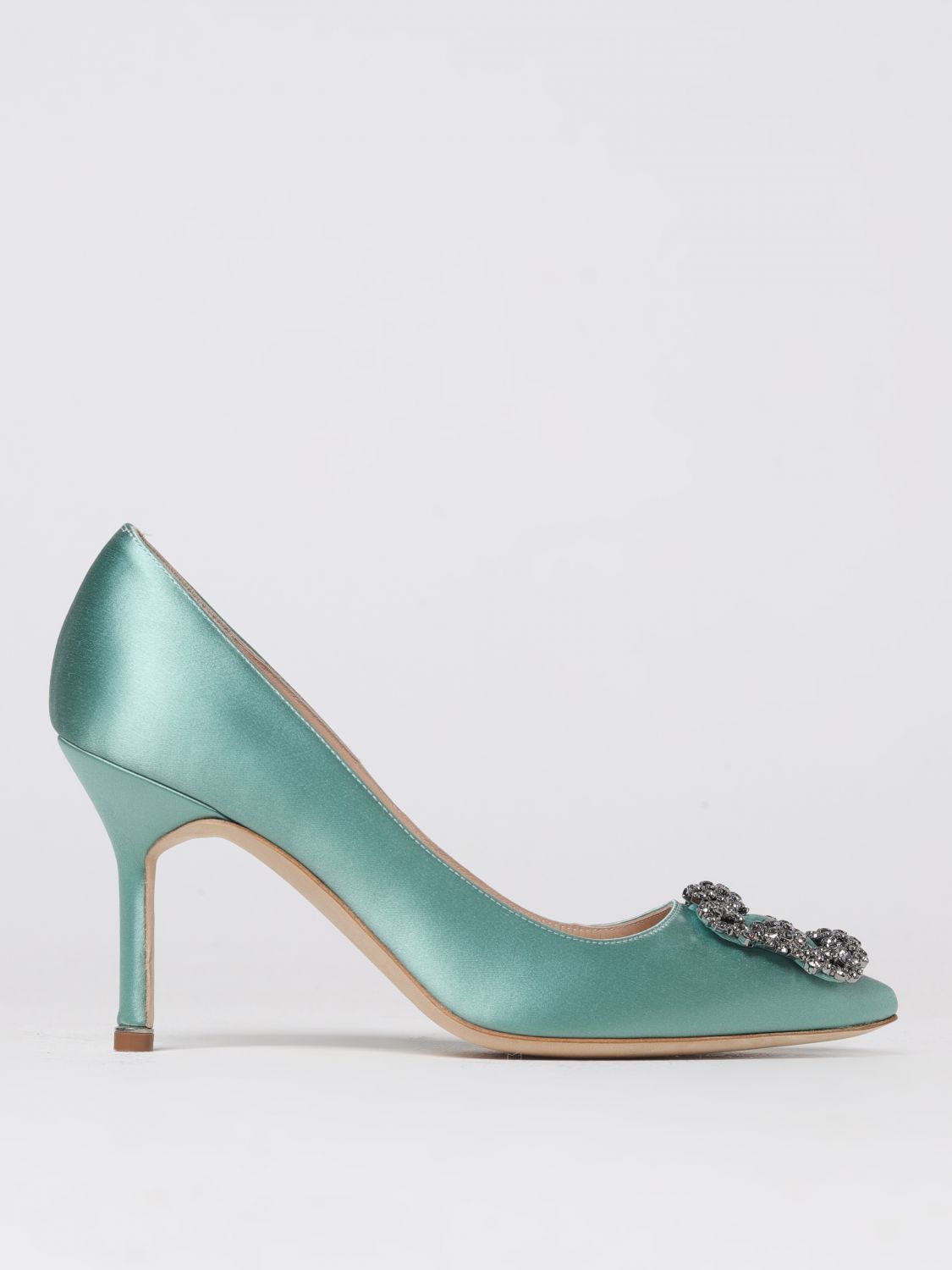 Manolo Blahnik Court Shoes MANOLO BLAHNIK Woman colour Sky Blue