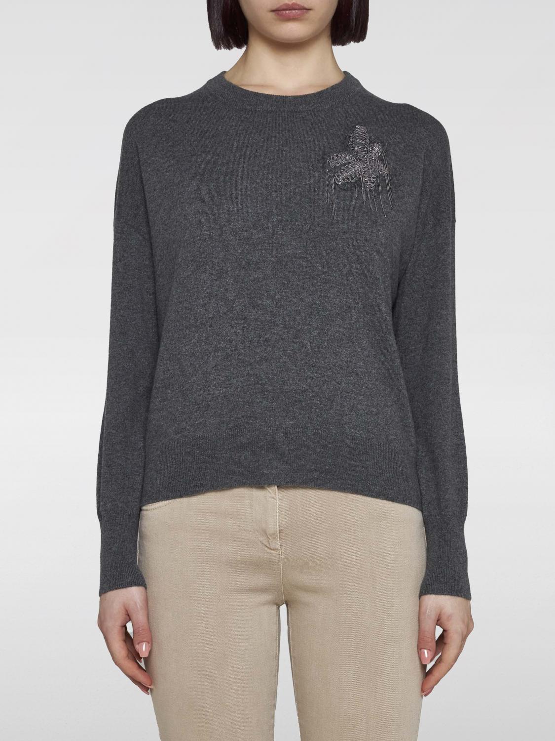 Brunello Cucinelli Sweater BRUNELLO CUCINELLI Woman color Grey