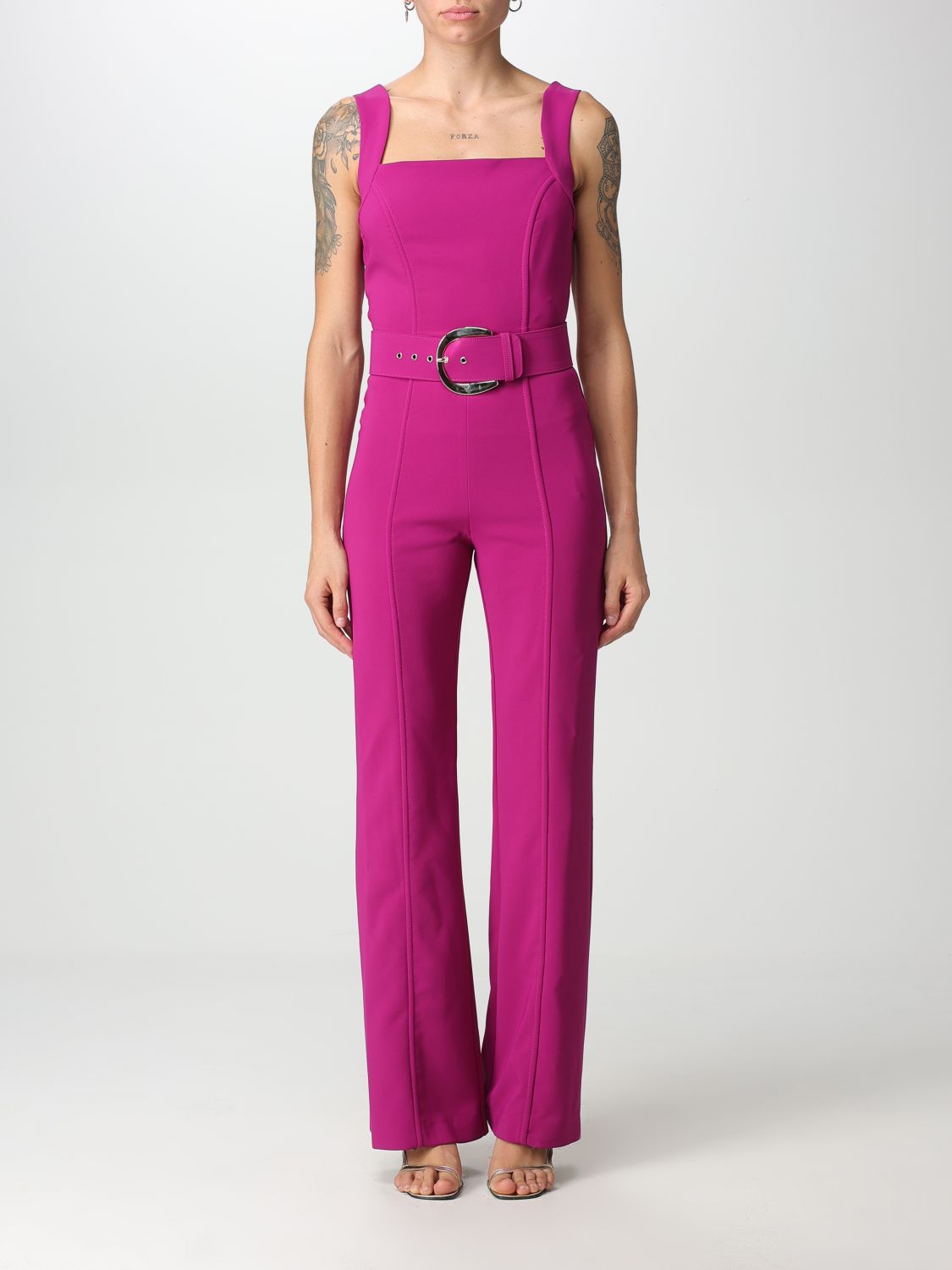 Simona Corsellini Jumpsuits SIMONA CORSELLINI Woman colour Fuchsia