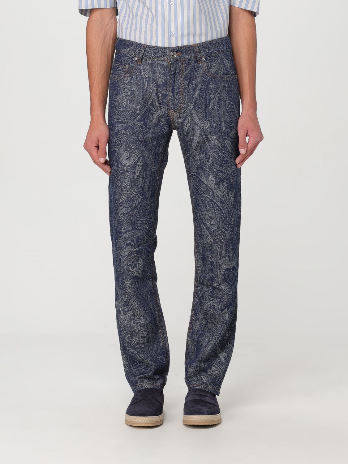 Etro Trousers ETRO Men colour Blue