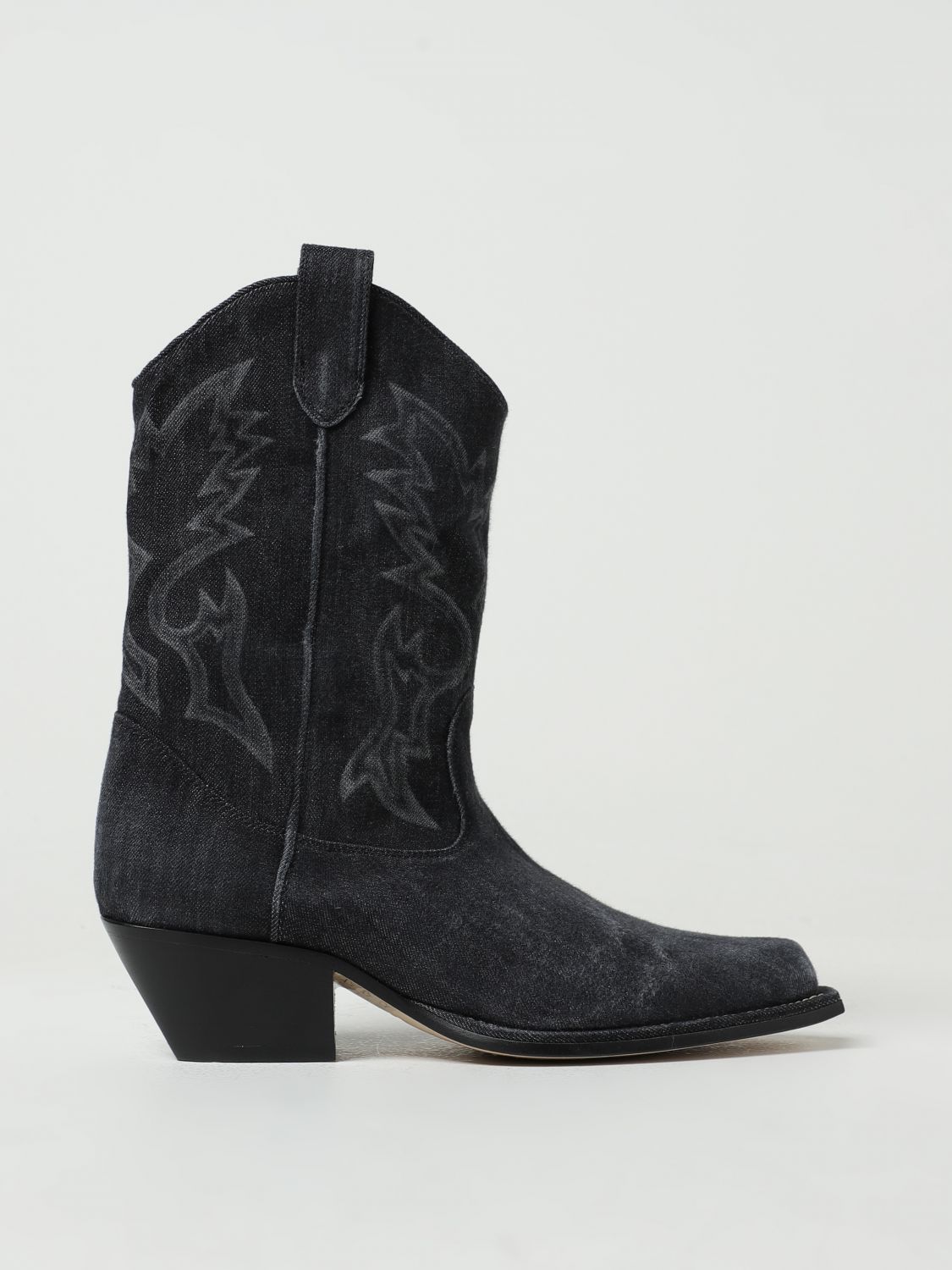 Vic Matié Flat Ankle Boots VIC MATIÉ Woman colour Denim