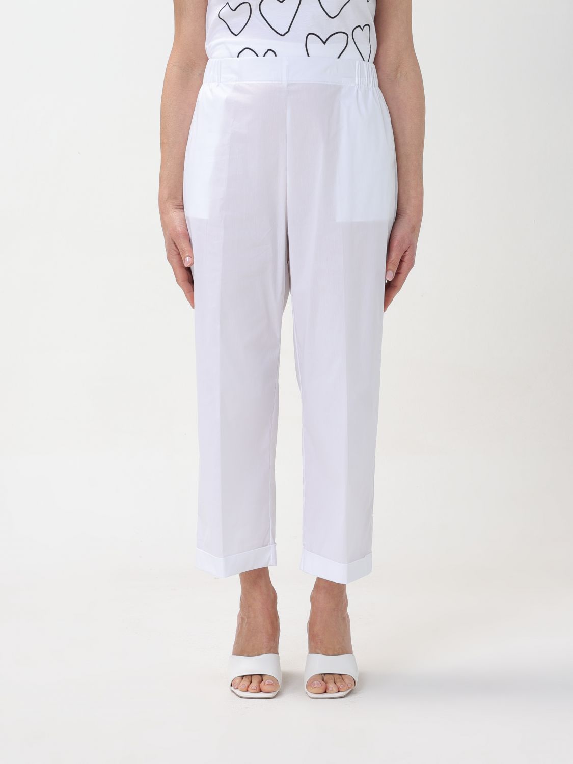 Liviana Conti Trousers LIVIANA CONTI Woman colour White