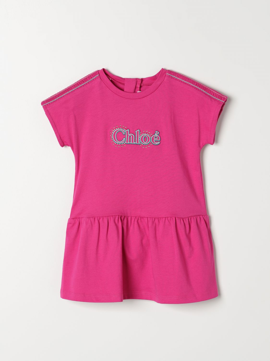 Chloé Romper CHLOÉ Kids colour Fuchsia