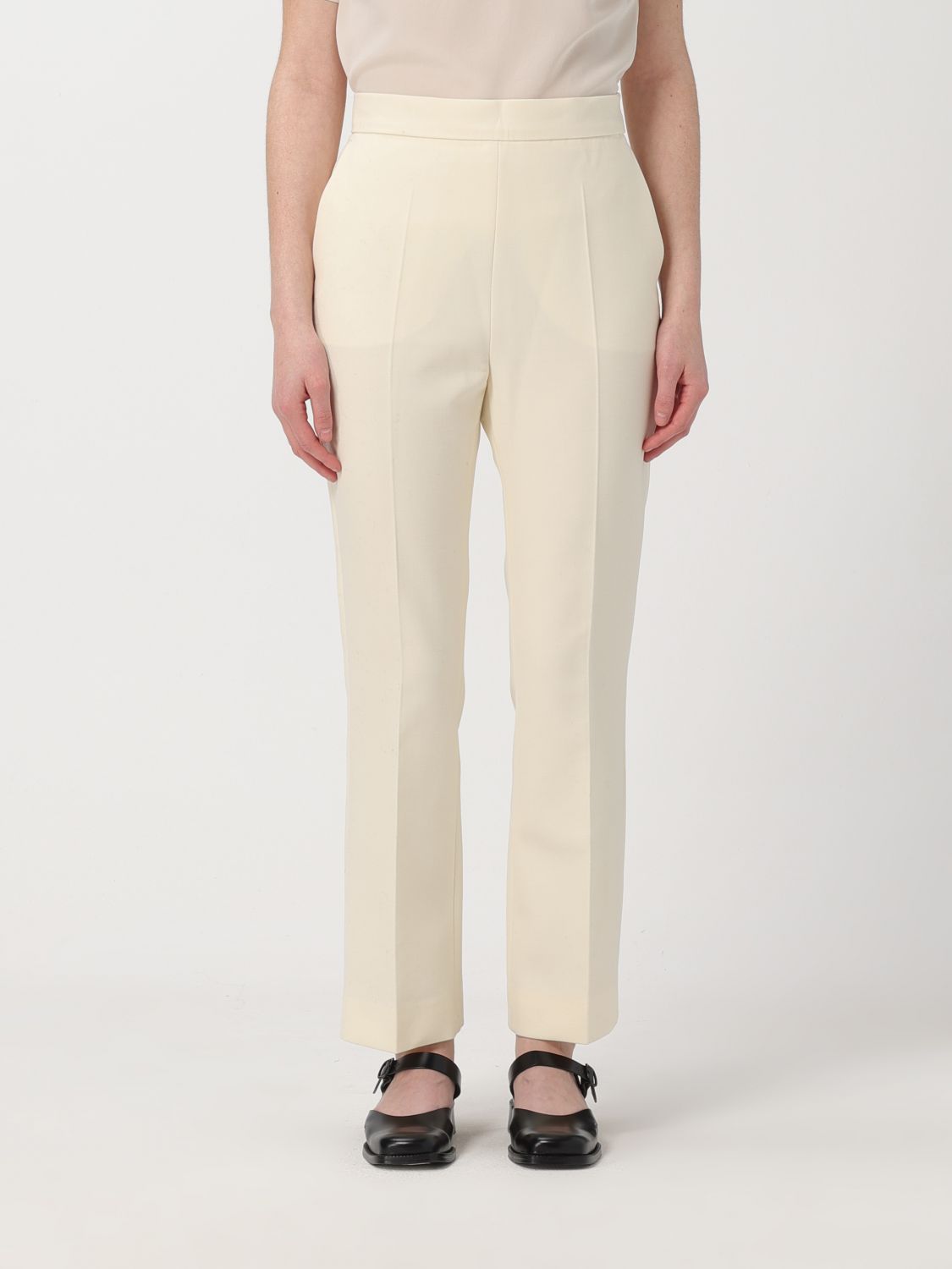 Max Mara Trousers MAX MARA Woman colour White