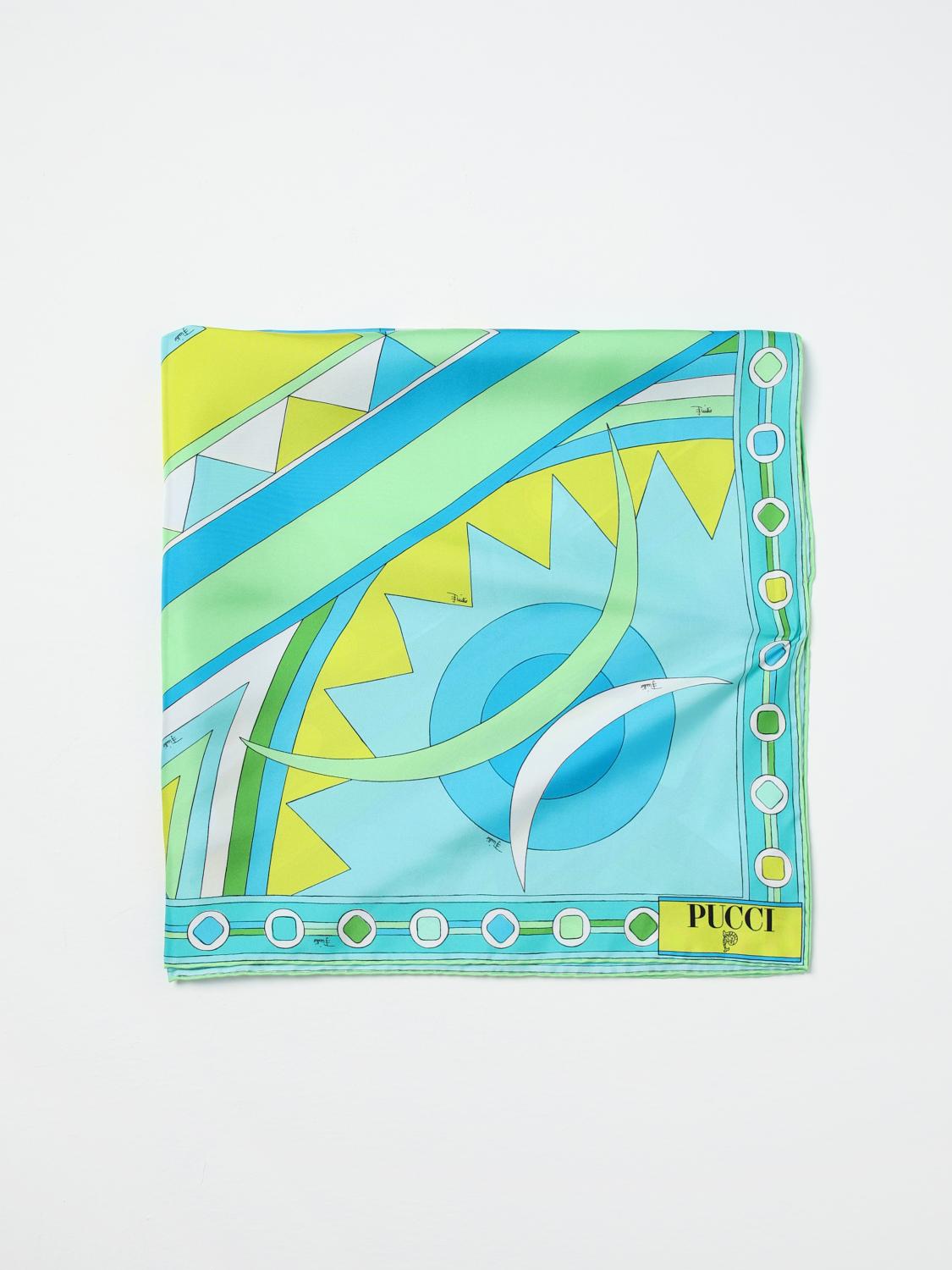 pucci Neck Scarf PUCCI Woman color Turquoise