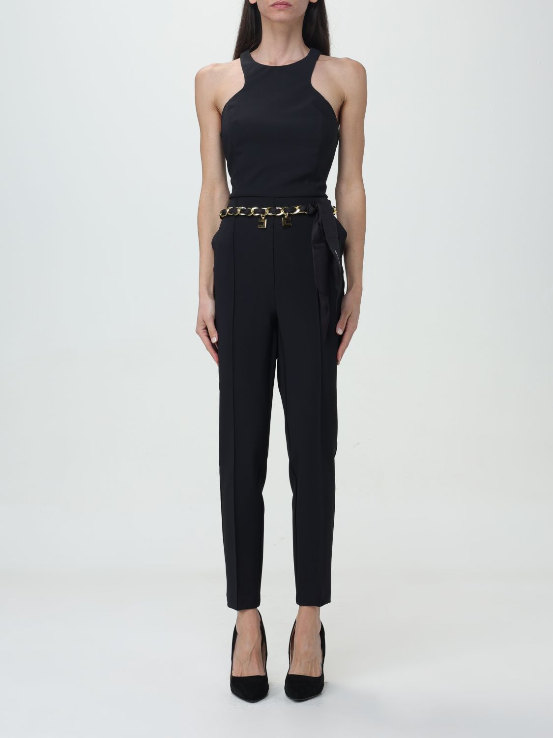 Elisabetta Franchi Trousers ELISABETTA FRANCHI Woman colour Black