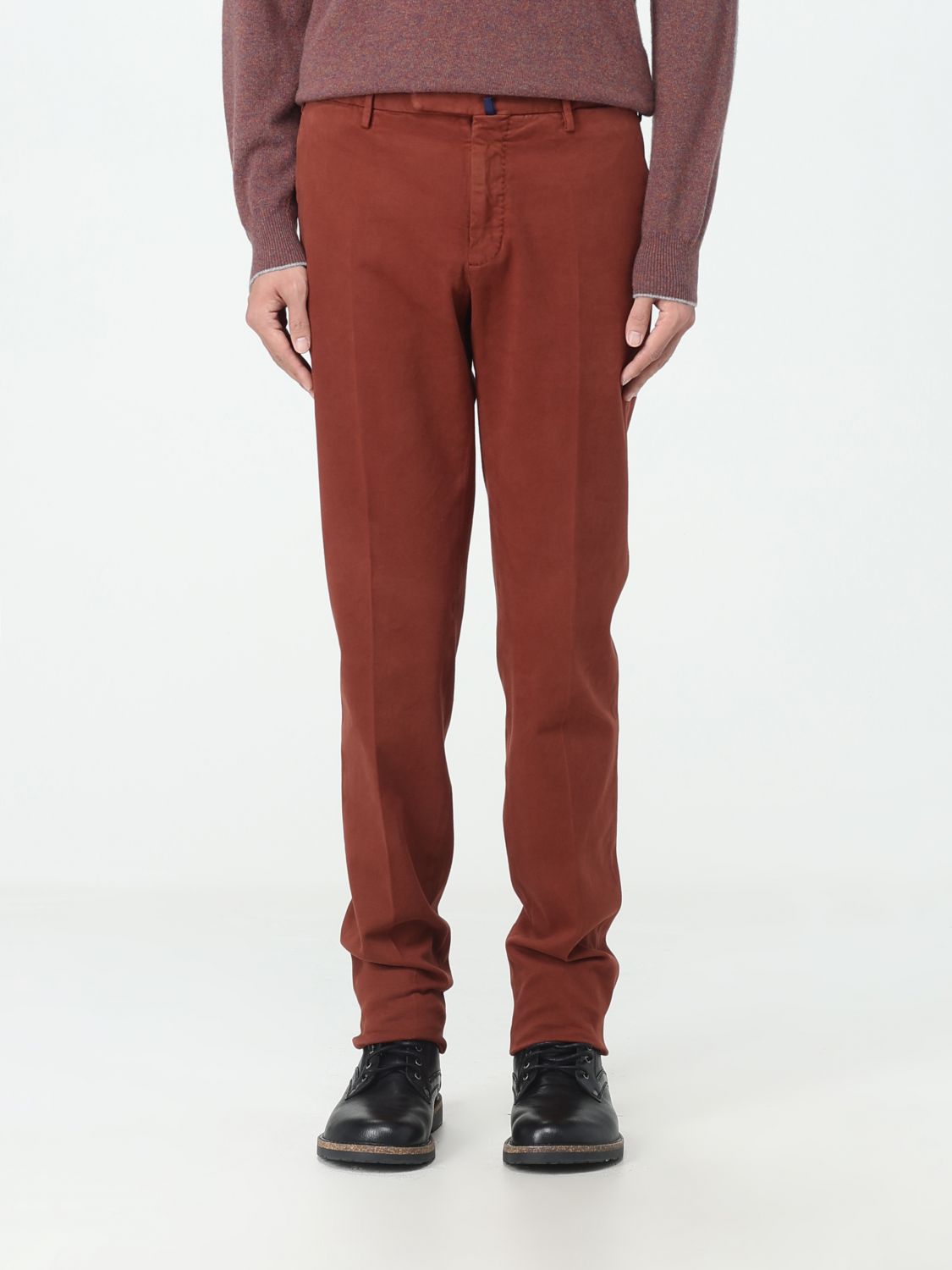 Incotex Trousers INCOTEX Men colour Burnt