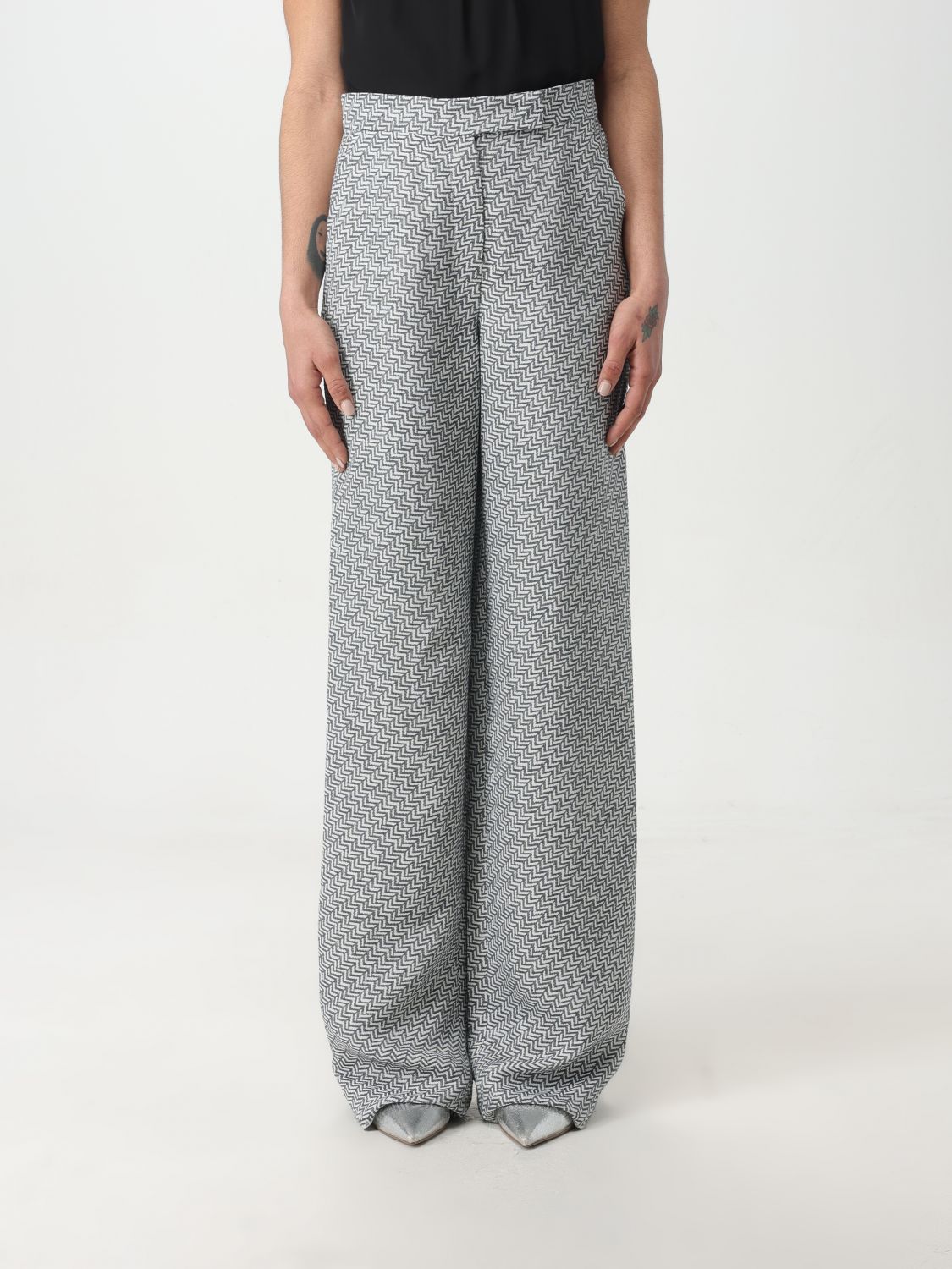 Emporio Armani Trousers EMPORIO ARMANI Woman colour Grey