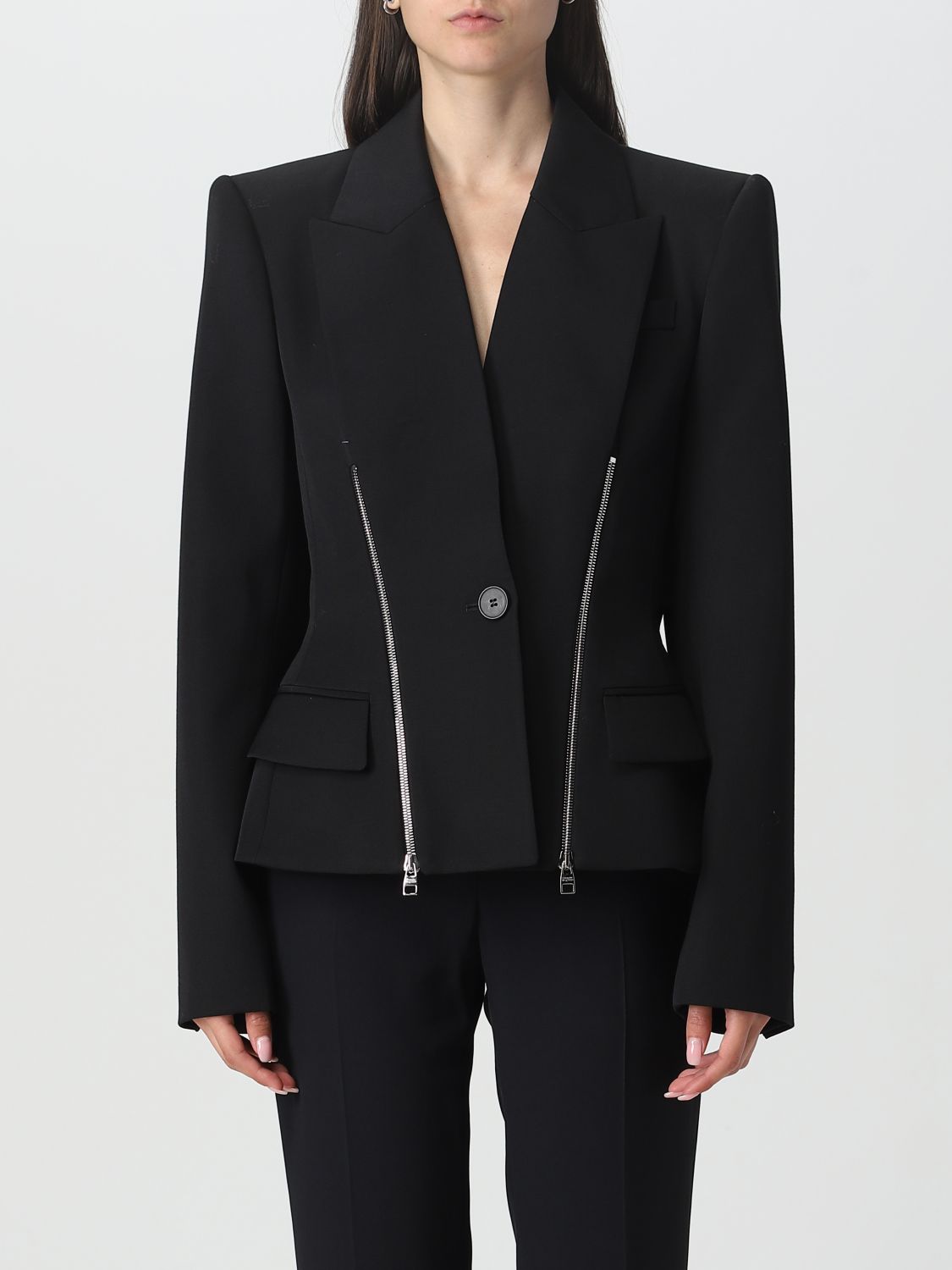 Alexander McQueen Blazer ALEXANDER MCQUEEN Woman colour Black