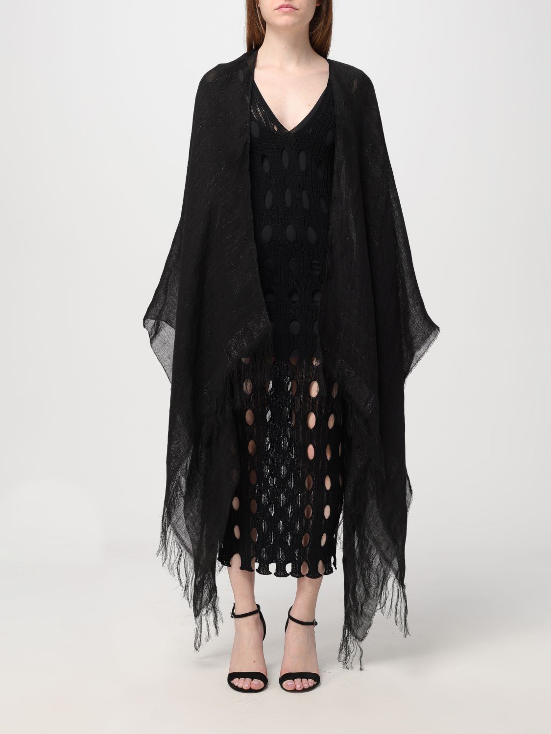 Fabiana Filippi Cloak FABIANA FILIPPI Woman colour Black