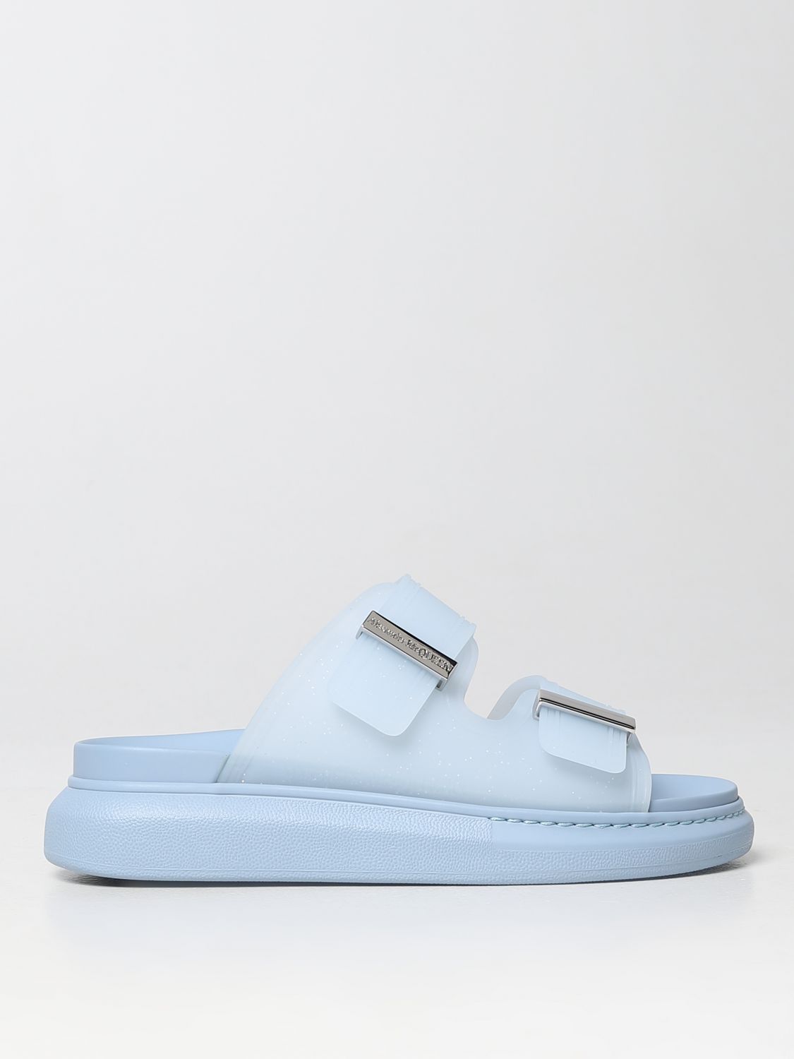 Alexander McQueen Flat Sandals ALEXANDER MCQUEEN Woman colour Sky