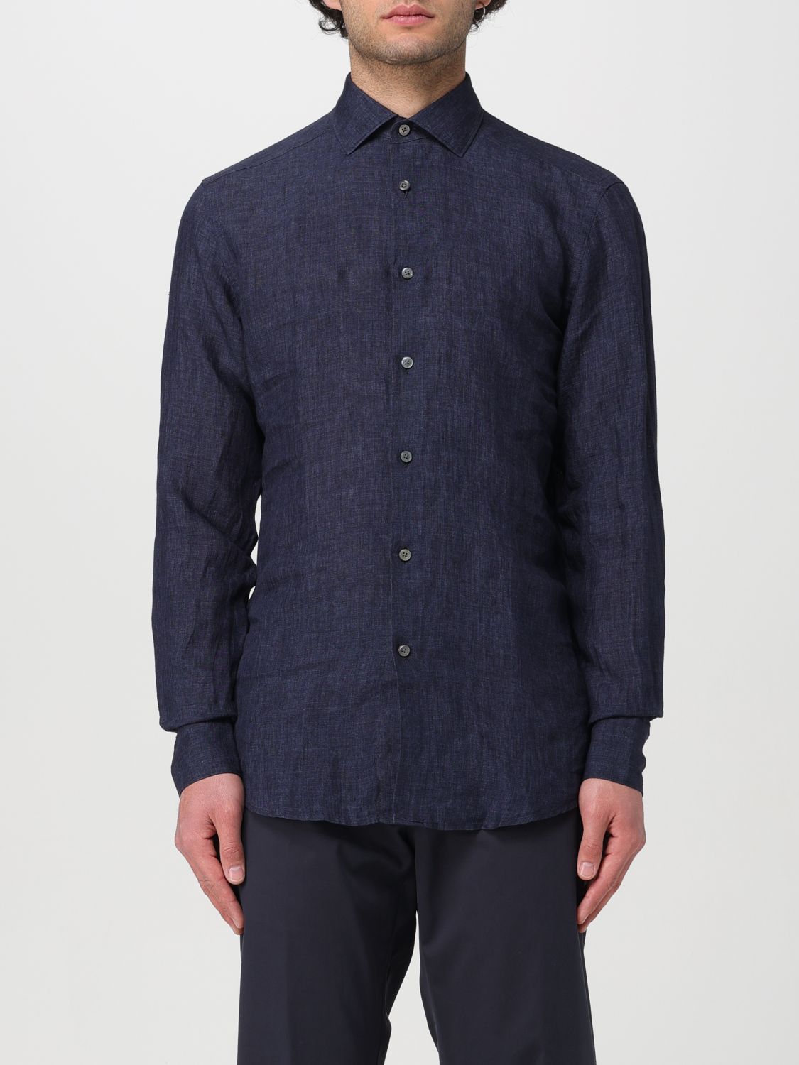 zegna Shirt ZEGNA Men colour Blue 1