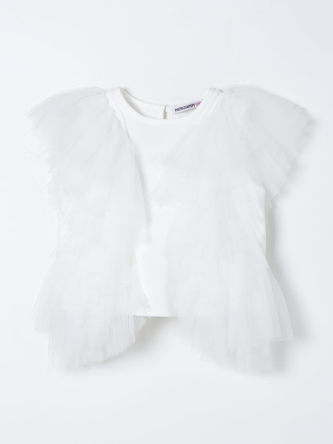 Patrizia Pepe Top PATRIZIA PEPE Kids colour Yellow Cream